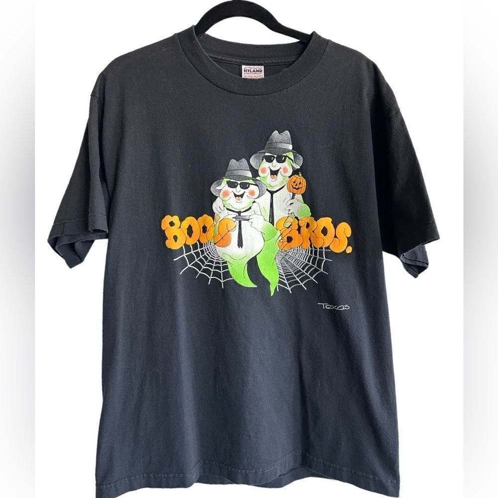 GUC Unisex Halloween Black Short Sleeve Tee Shirt - Boos Bros. - Size Large - Picture 5 of 5